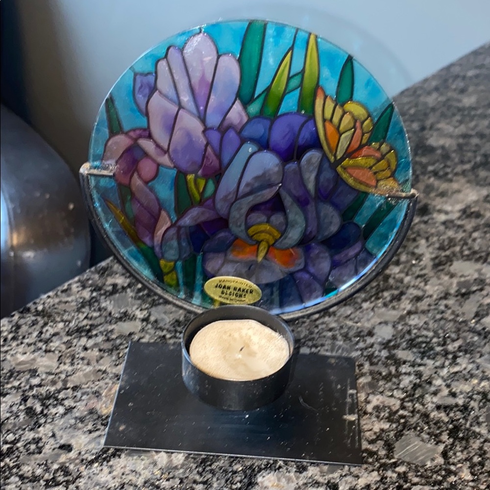Stained Glass Floral Art Piece - Picture 3 of 5